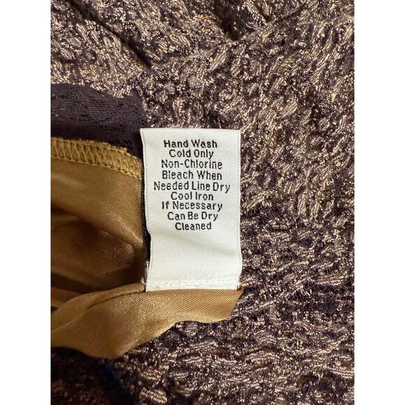 CAbi Skirt Stretch Lace Brown/Tan Size Large Style #957 - Picture 4 of 5